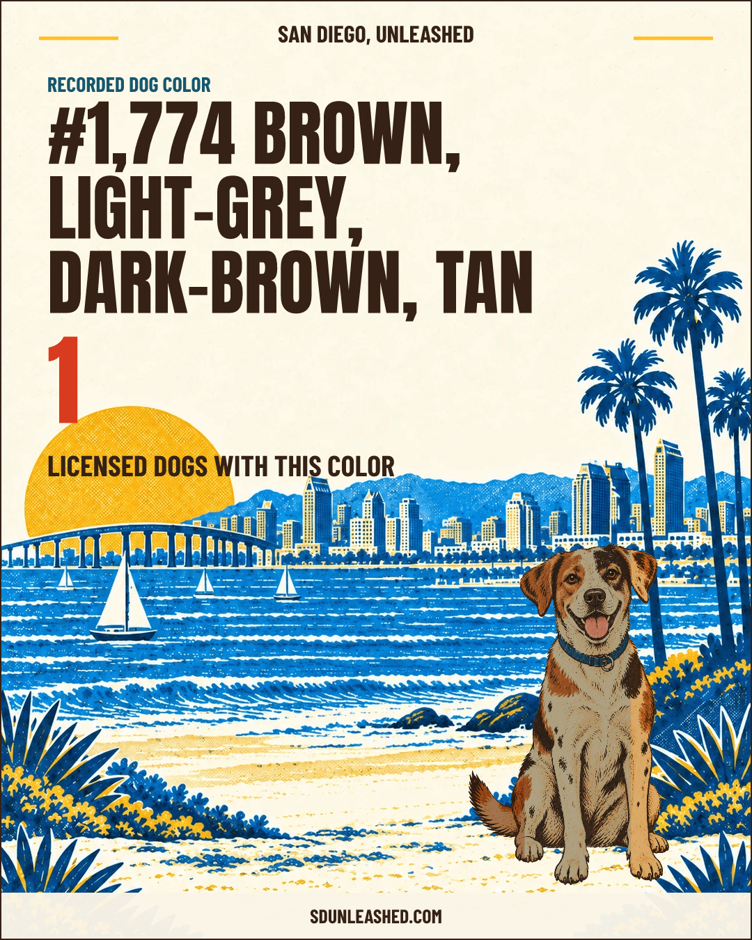 Brown, Light-grey, Dark-brown, Tan share card