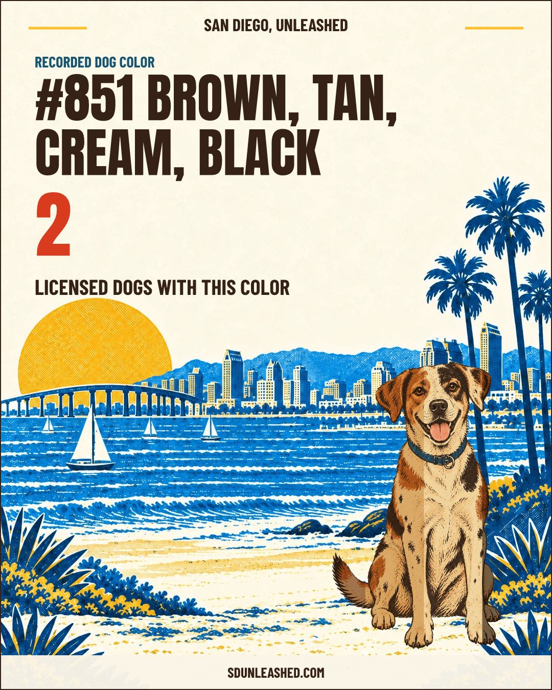 Brown, Tan, Cream, Black share card