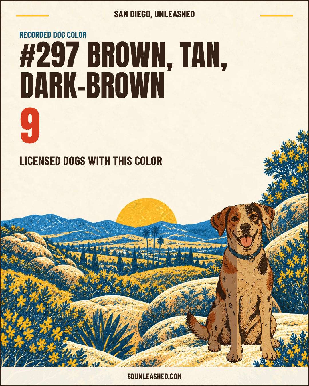 Brown, Tan, Dark-brown share card