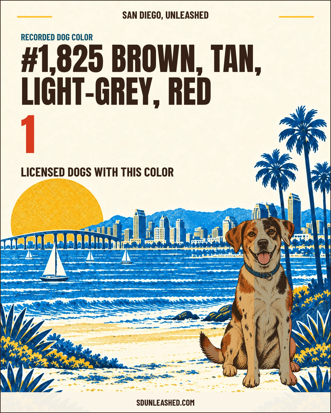 Brown, Tan, Light-grey, Red share card