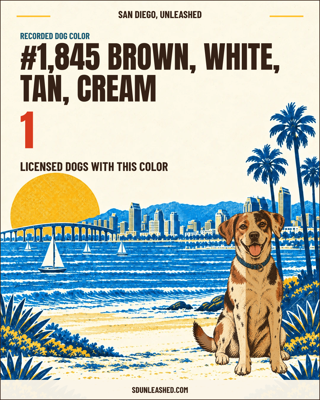 Brown, White, Tan, Cream share card