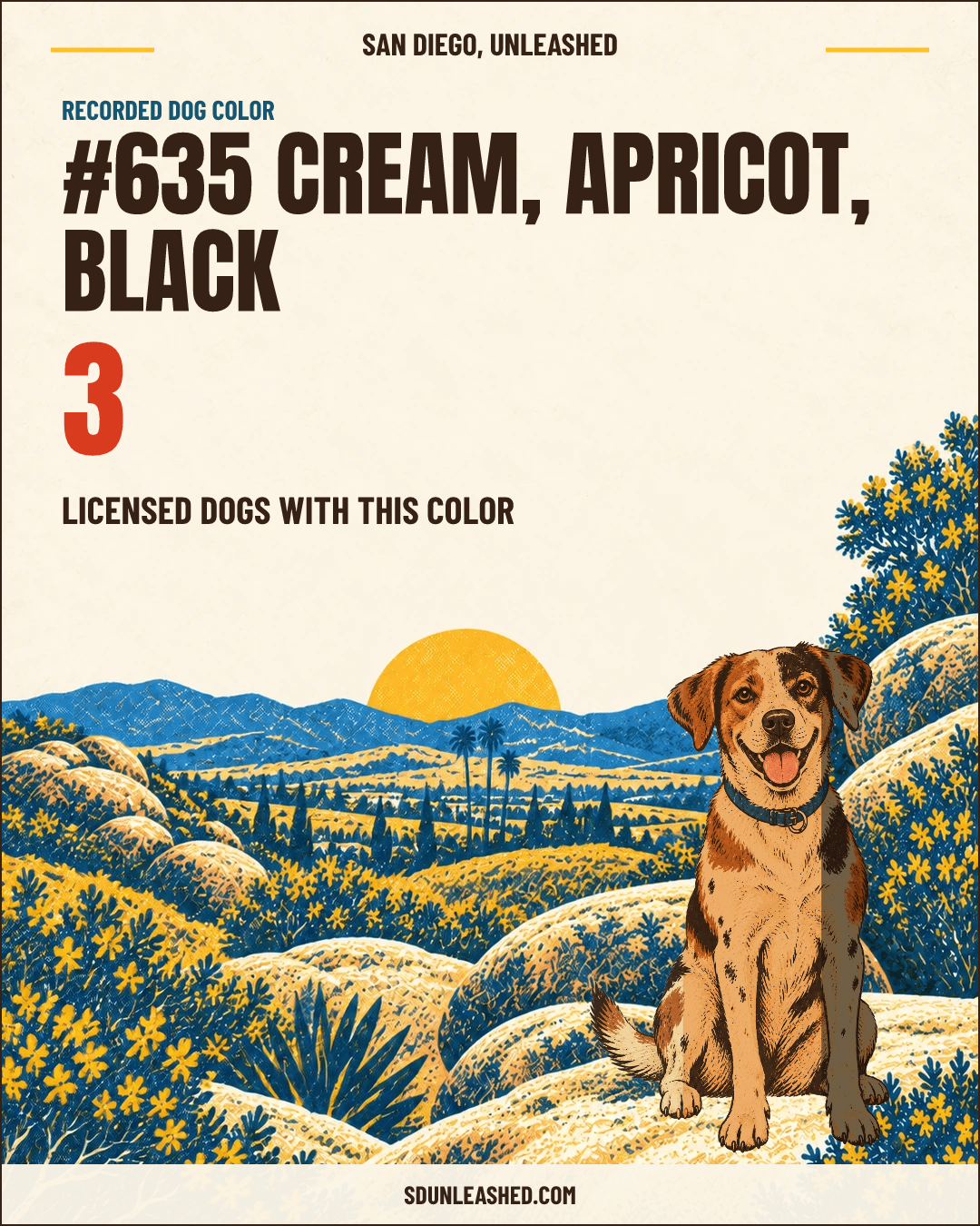 Cream, Apricot, Black share card