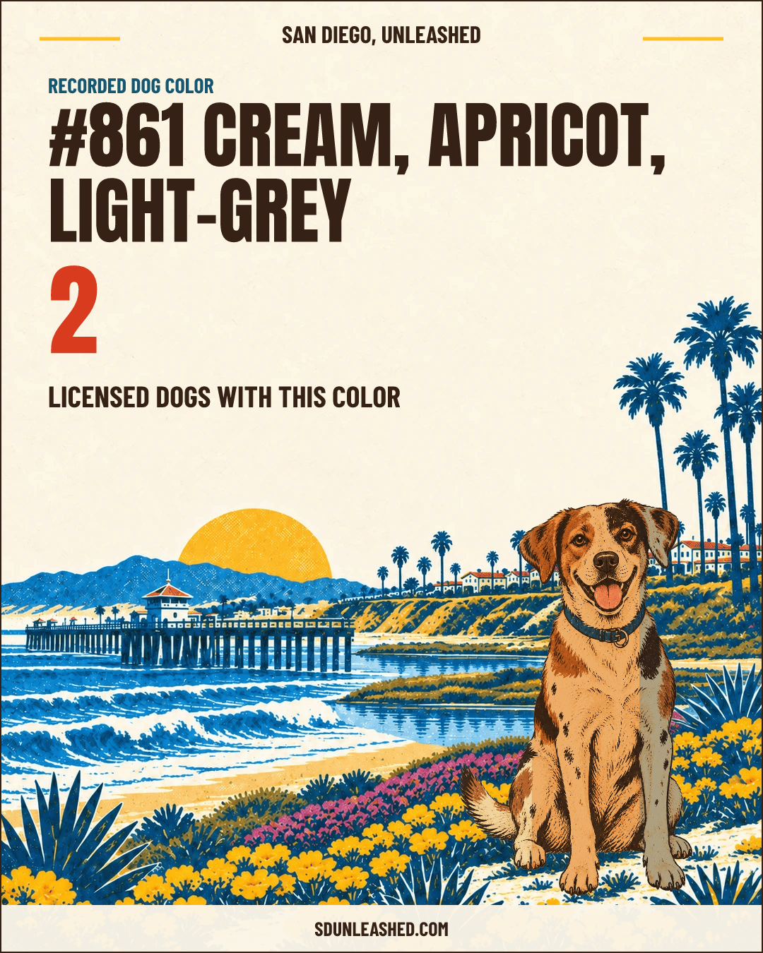 Cream, Apricot, Light-grey share card