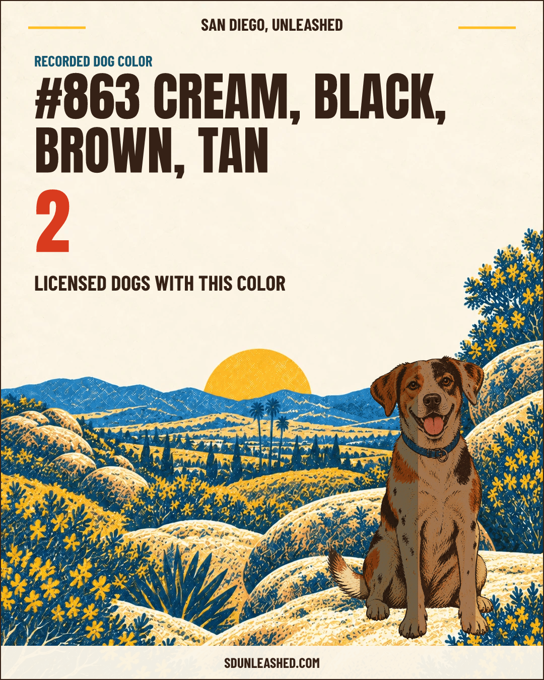 Cream, Black, Brown, Tan share card
