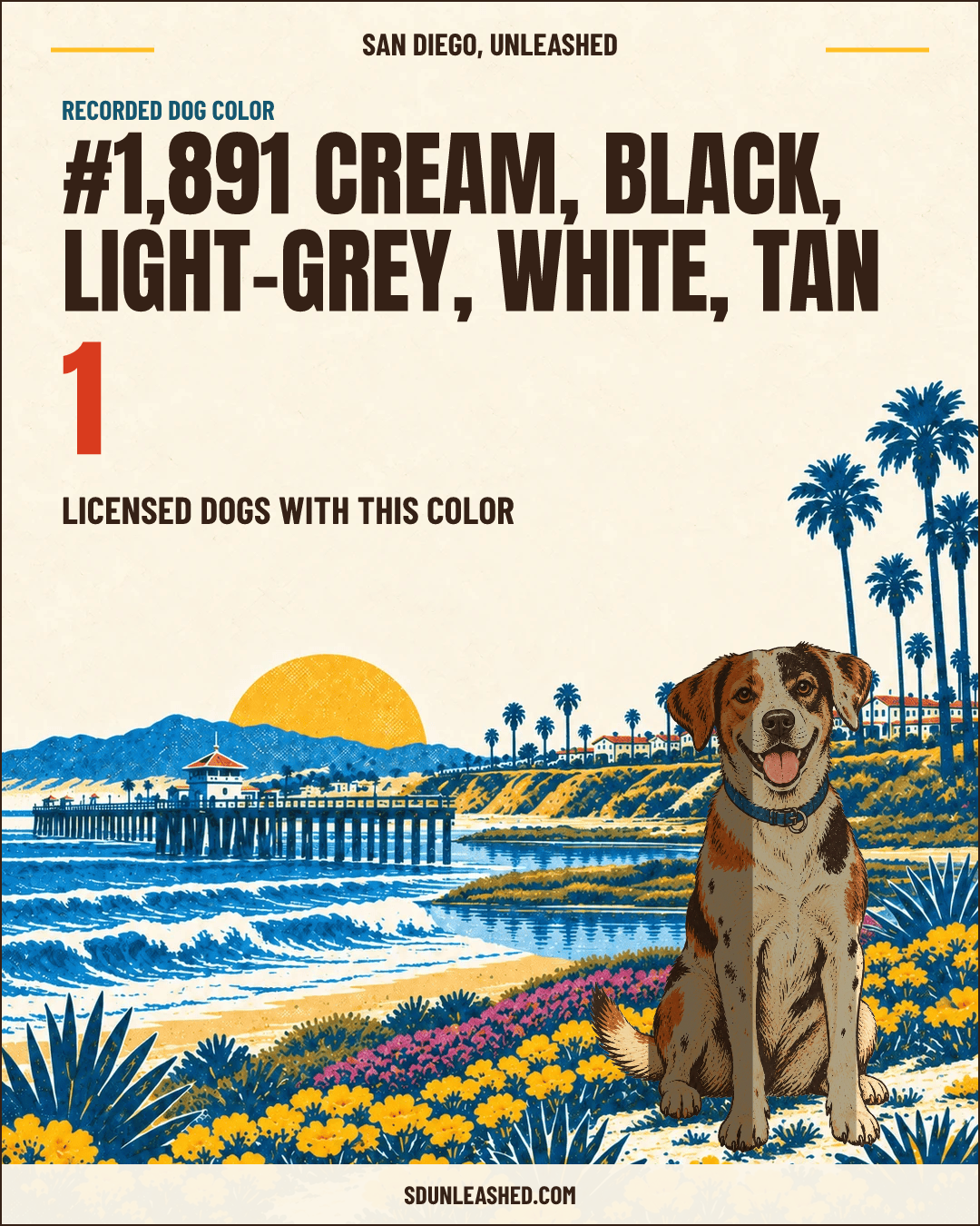Cream, Black, Light-grey, White, Tan share card
