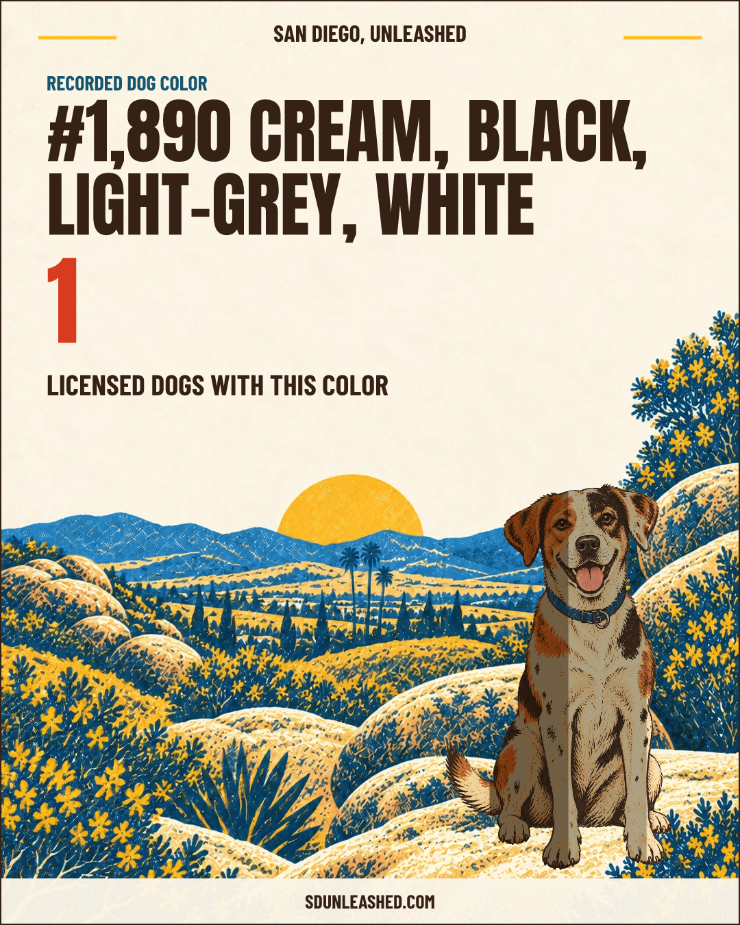 Cream, Black, Light-grey, White share card