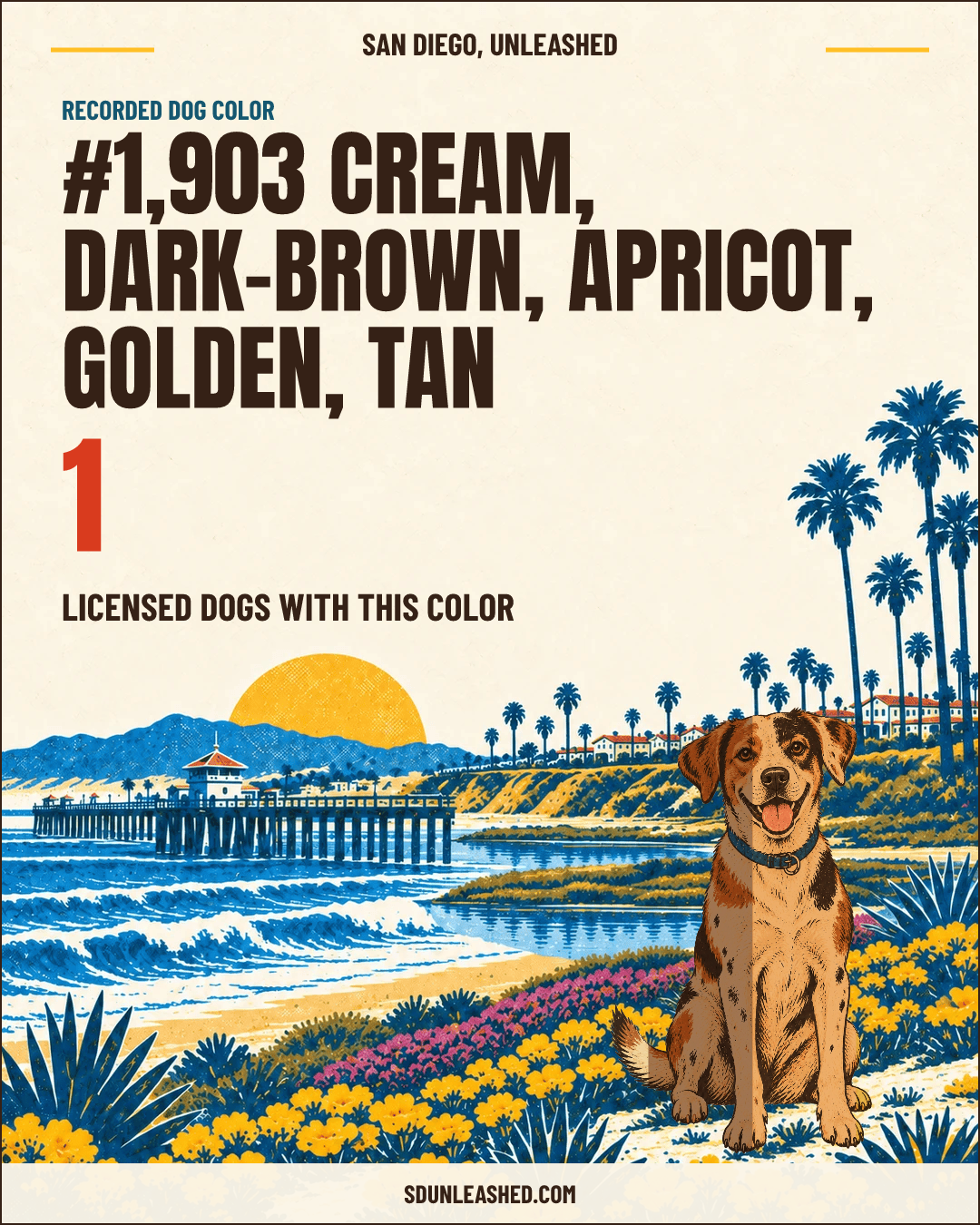 Cream, Dark-brown, Apricot, Golden, Tan share card