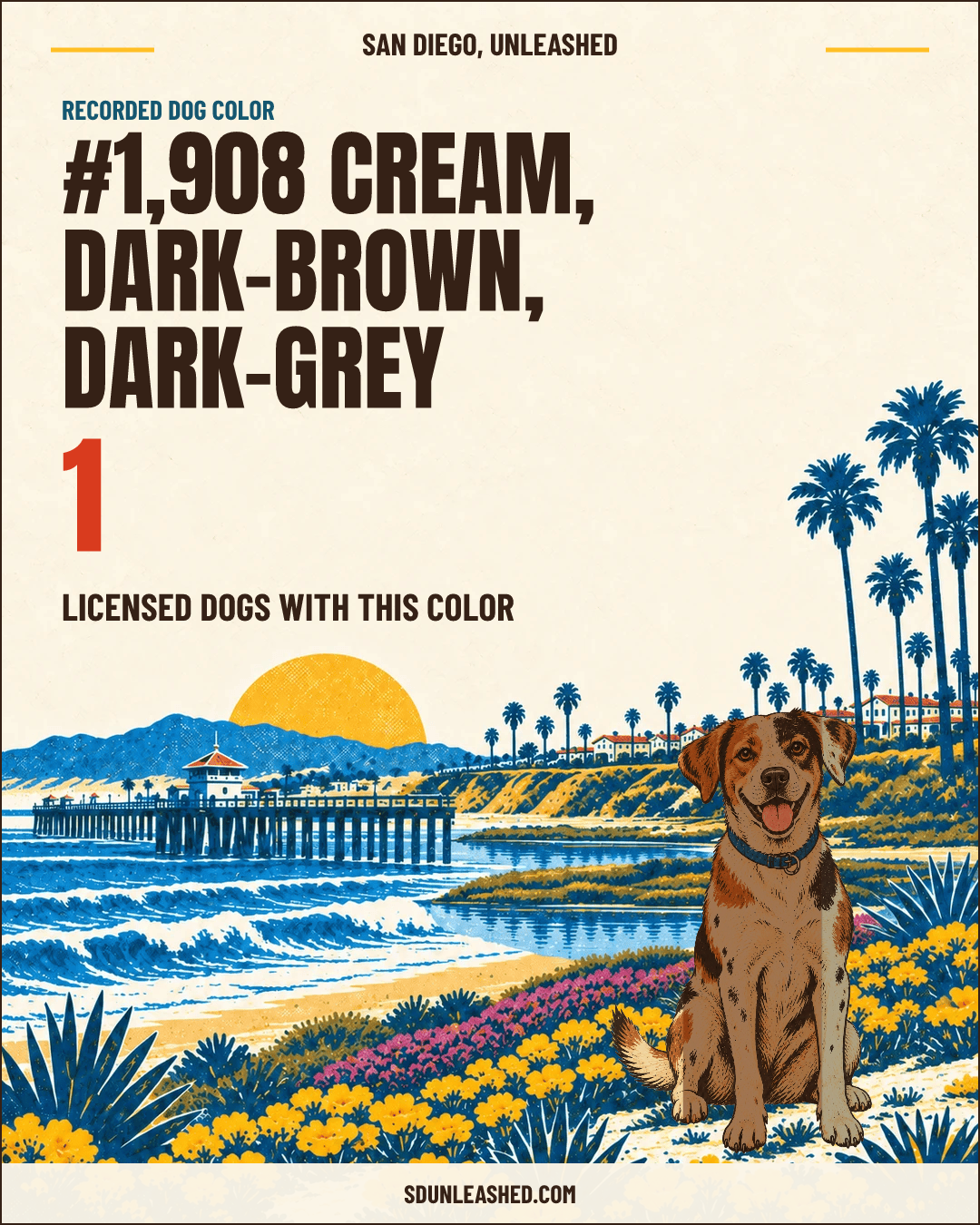 Cream, Dark-brown, Dark-grey share card