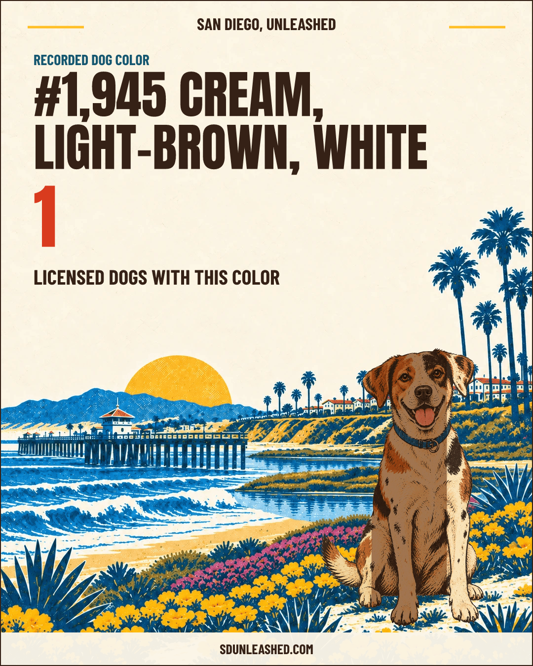 Cream, Light-brown, White share card