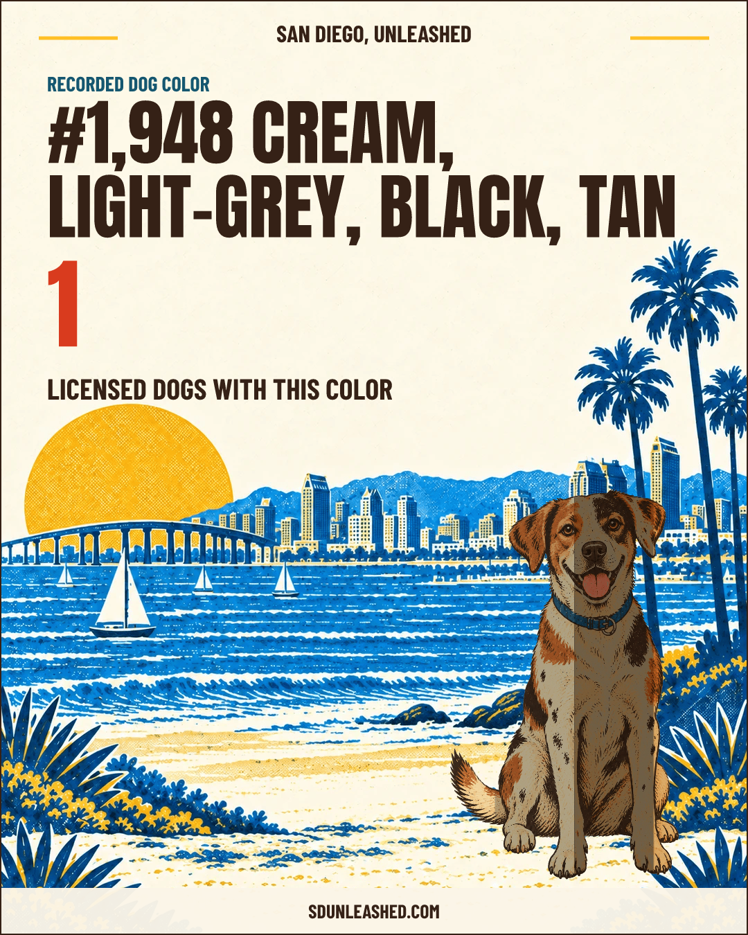 Cream, Light-grey, Black, Tan share card