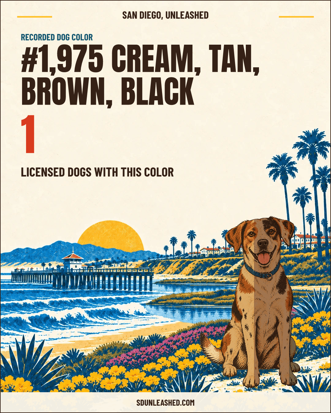 Cream, Tan, Brown, Black share card
