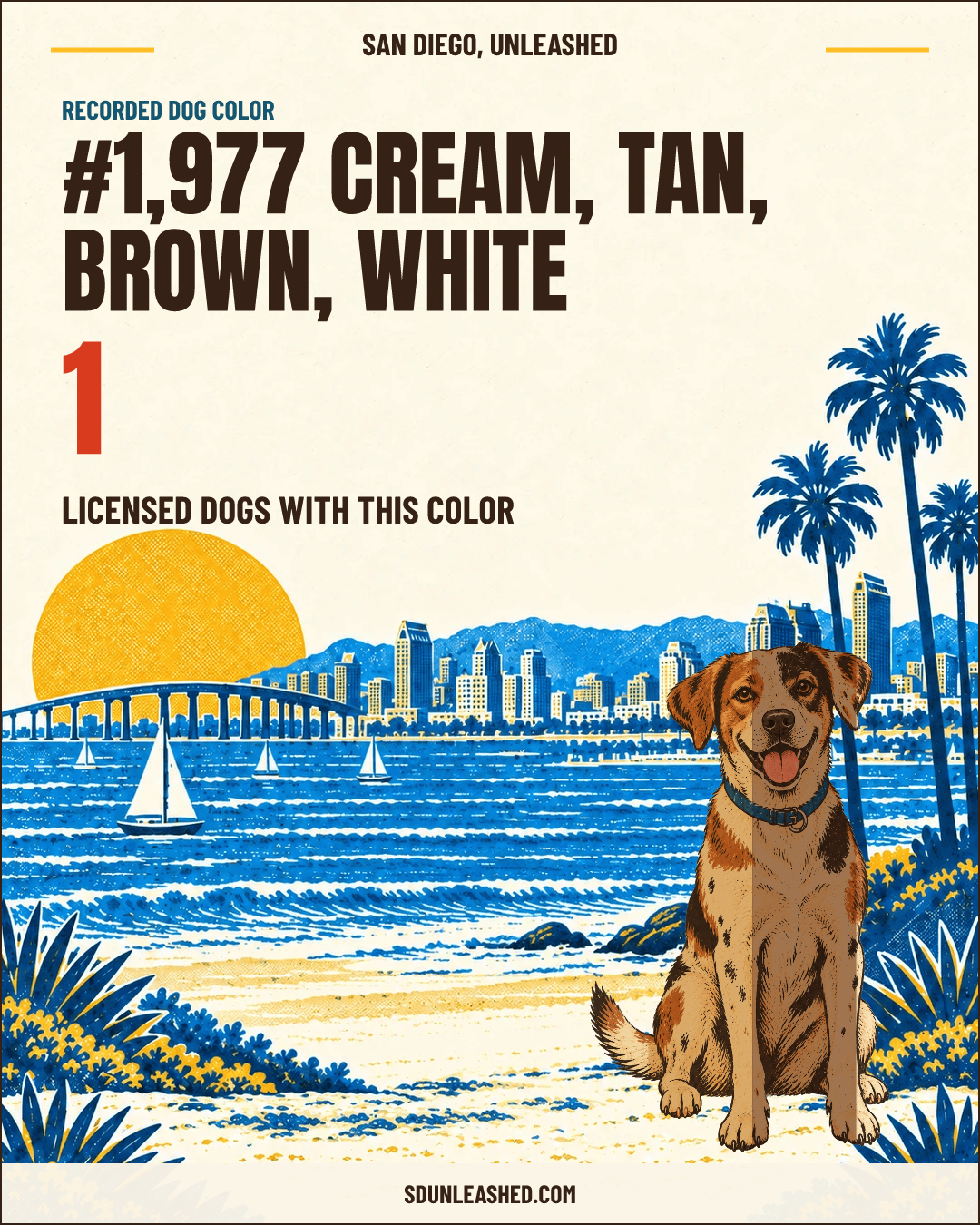 Cream, Tan, Brown, White share card