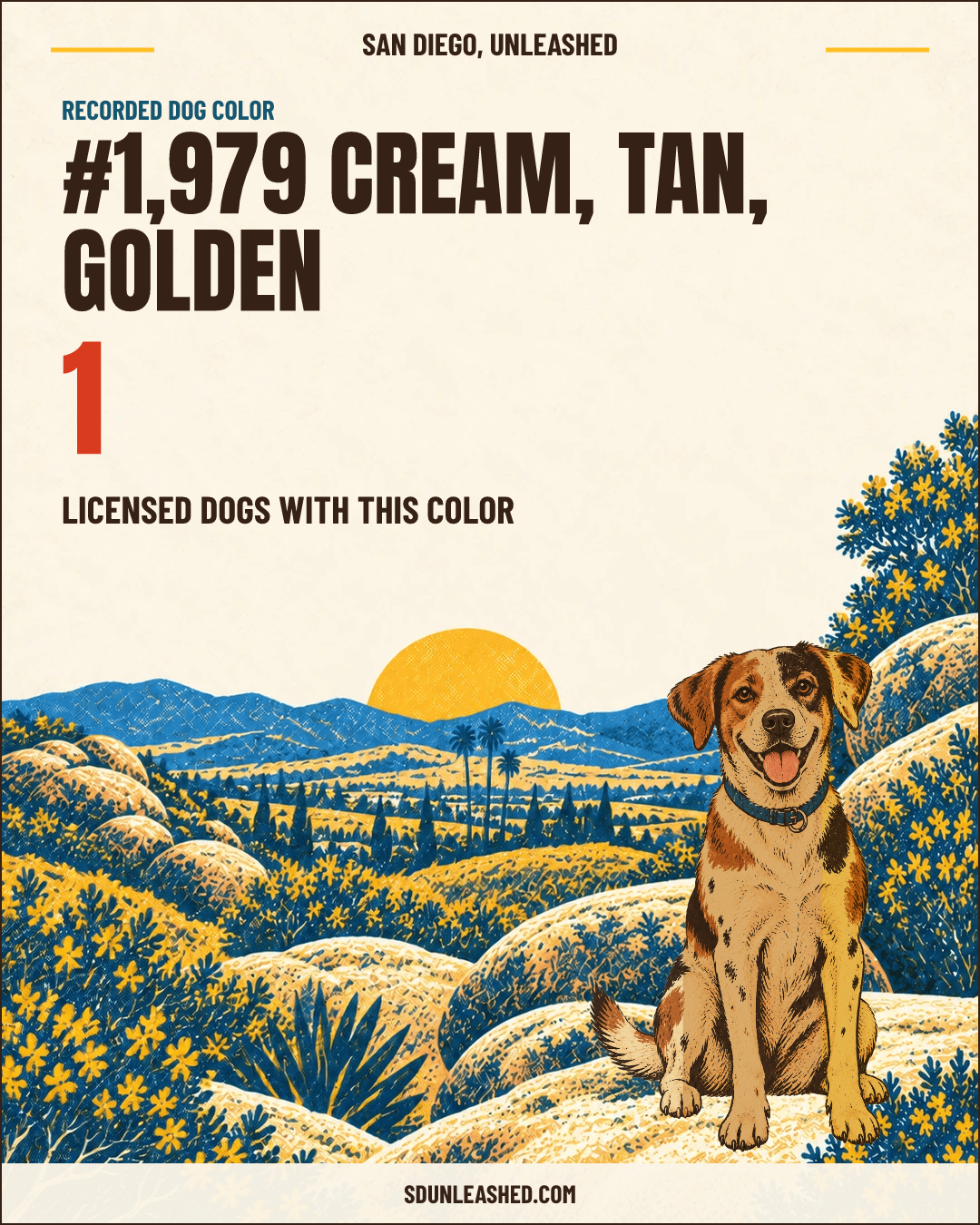Cream, Tan, Golden share card