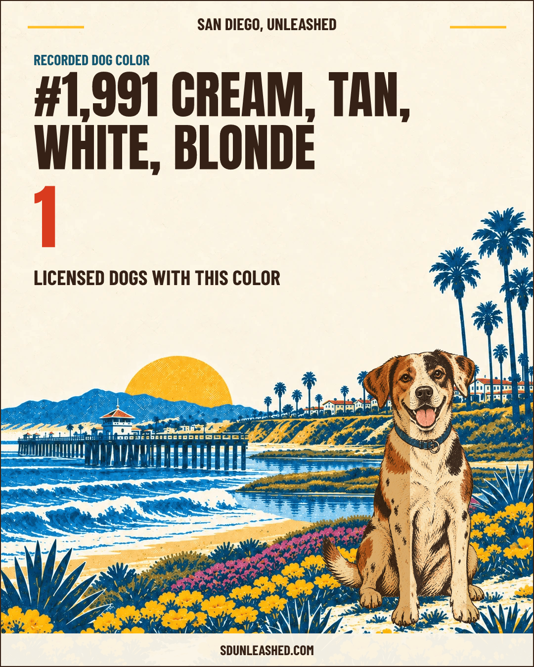 Cream, Tan, White, Blonde share card