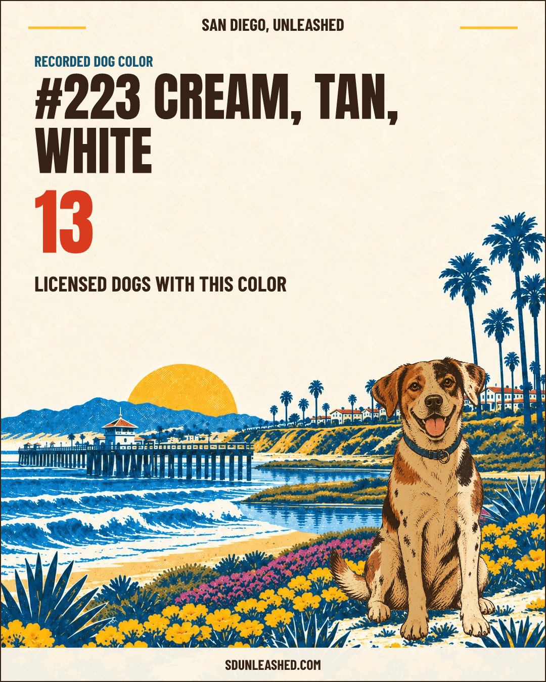 Cream, Tan, White share card