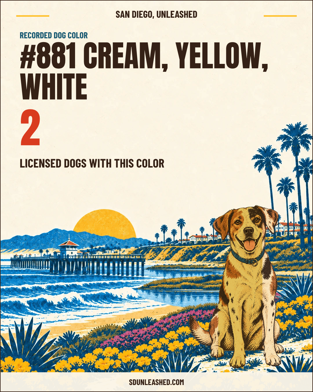 Cream, Yellow, White share card
