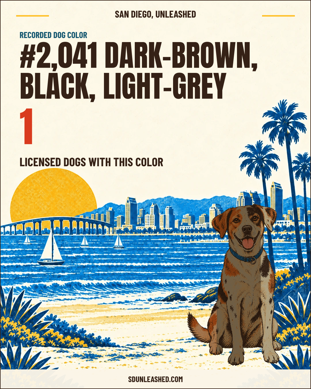 Dark-brown, Black, Light-grey share card