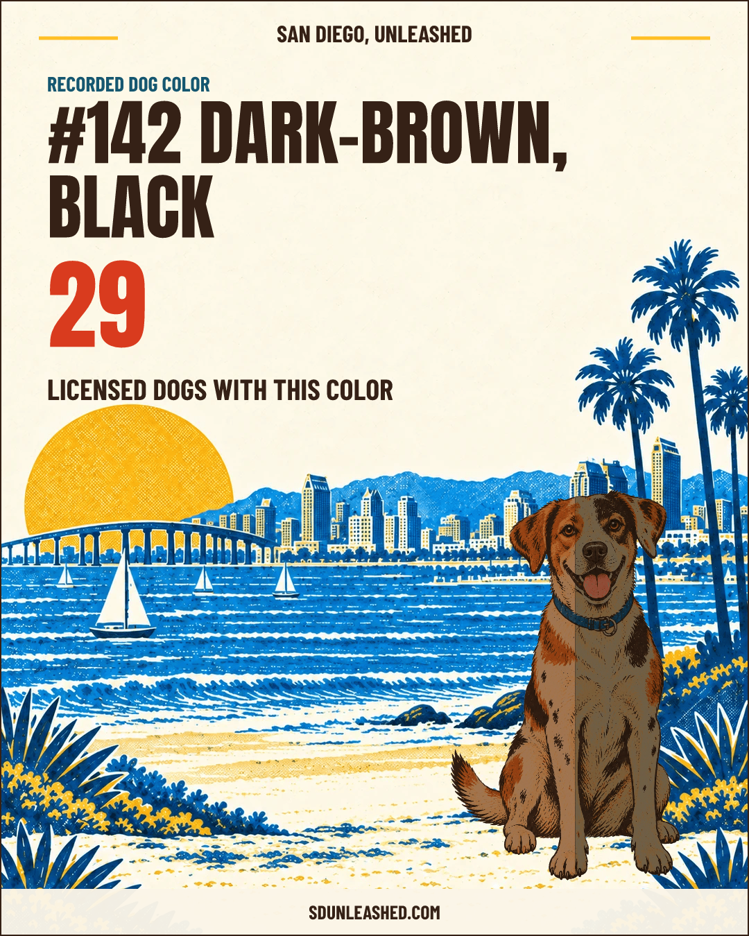 Dark-brown, Black share card