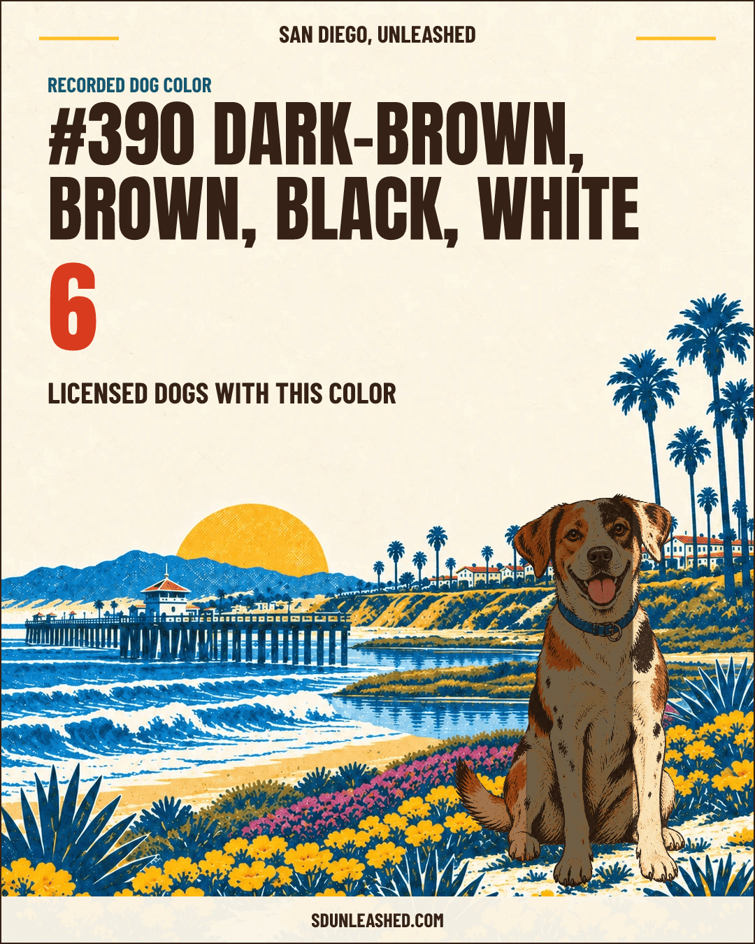 Dark-brown, Brown, Black, White share card