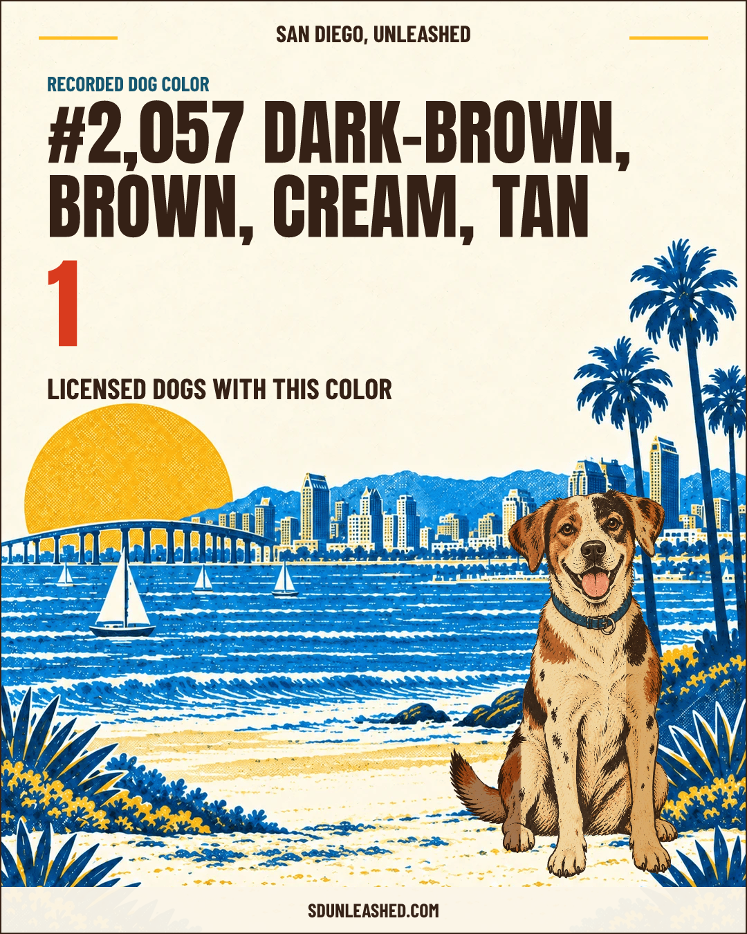 Dark-brown, Brown, Cream, Tan share card