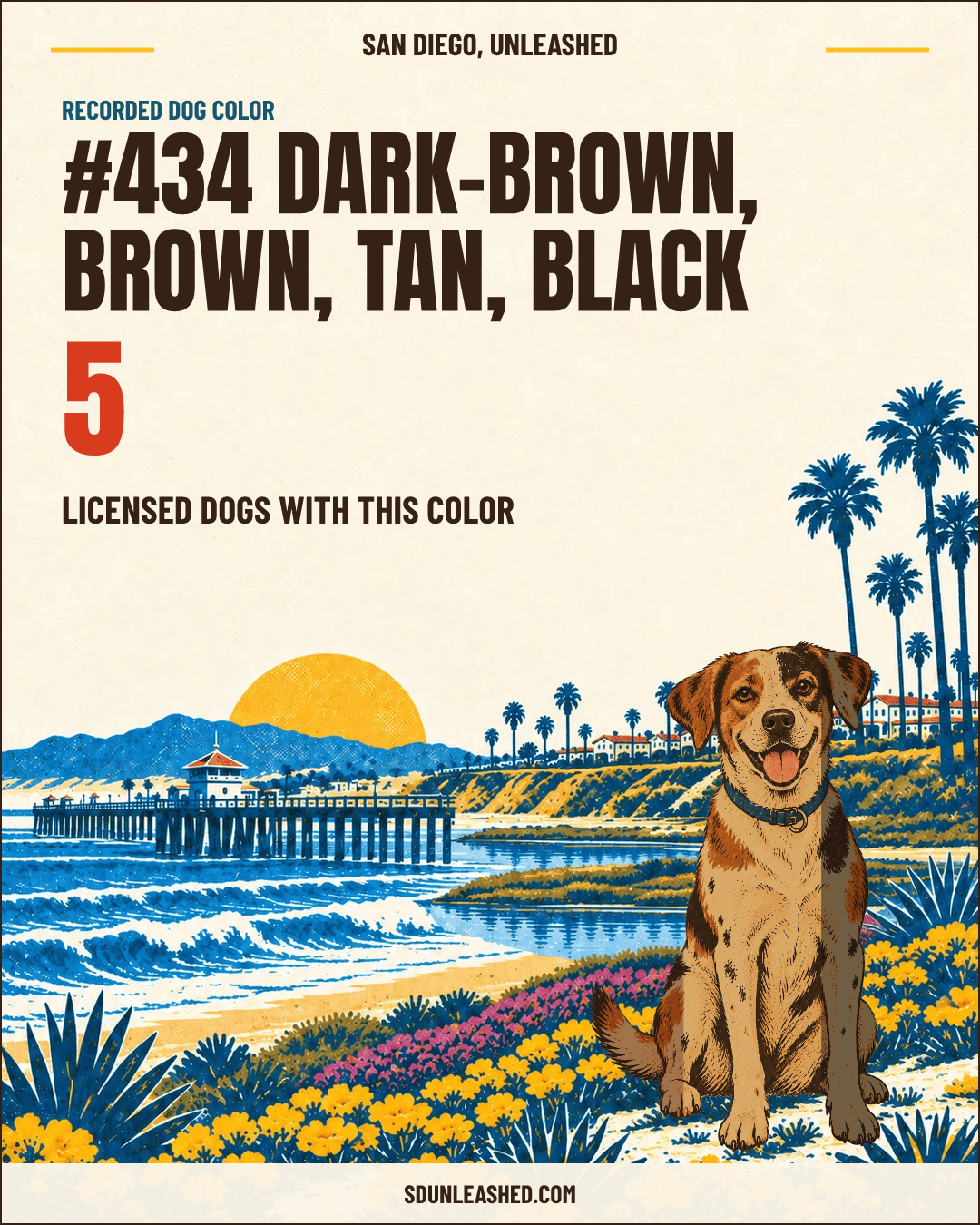 Dark-brown, Brown, Tan, Black share card