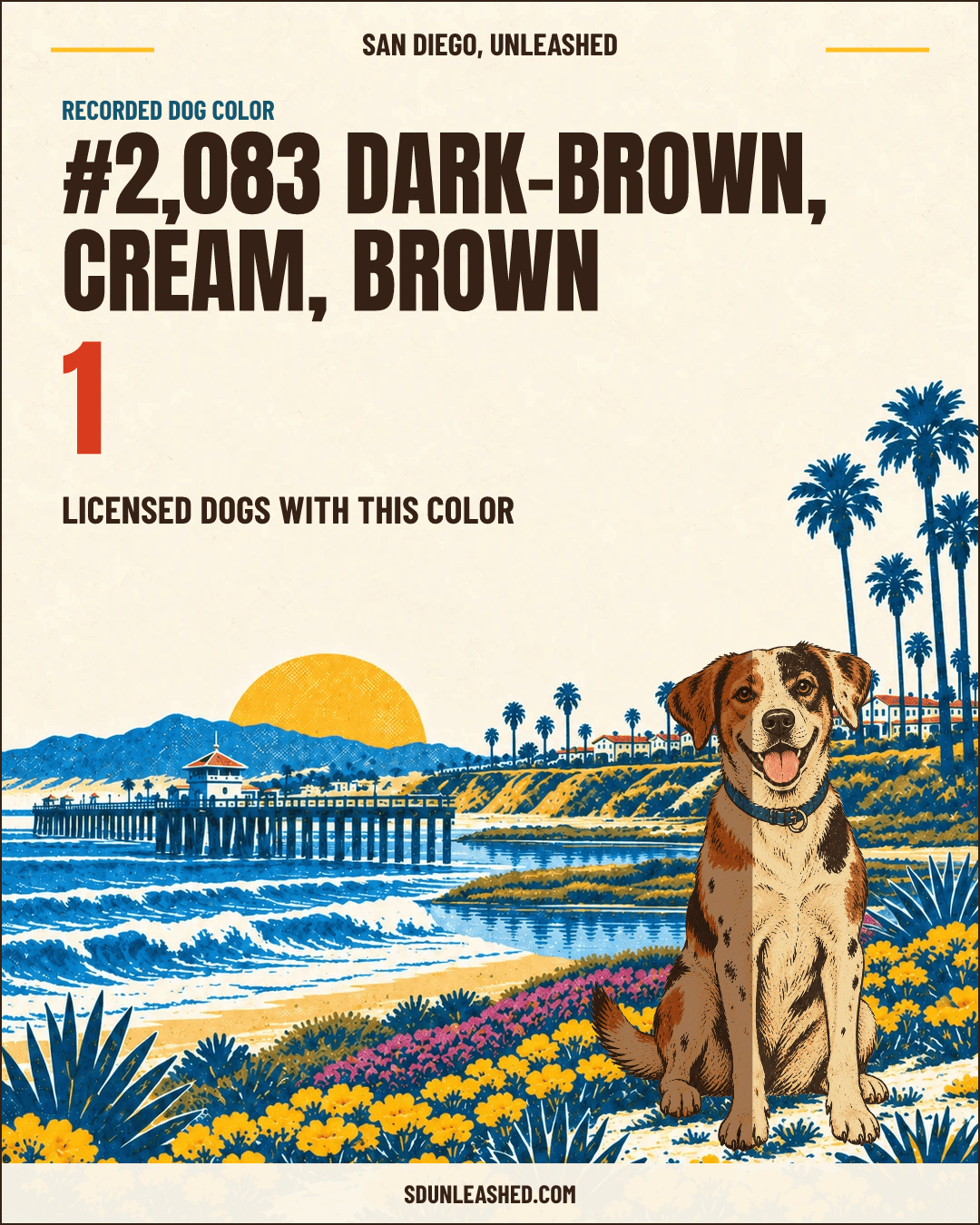 Dark-brown, Cream, Brown share card