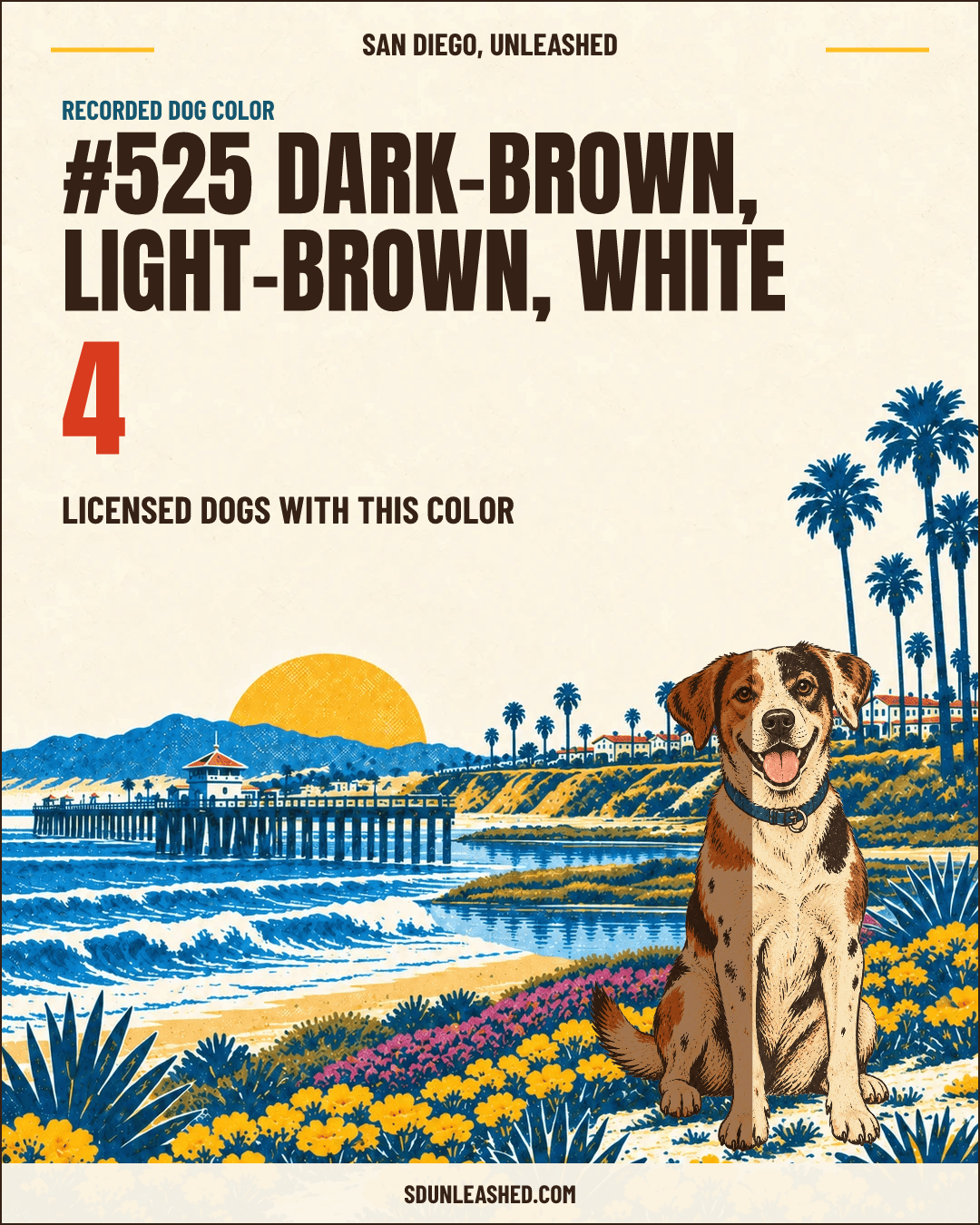 Dark-brown, Light-brown, White share card