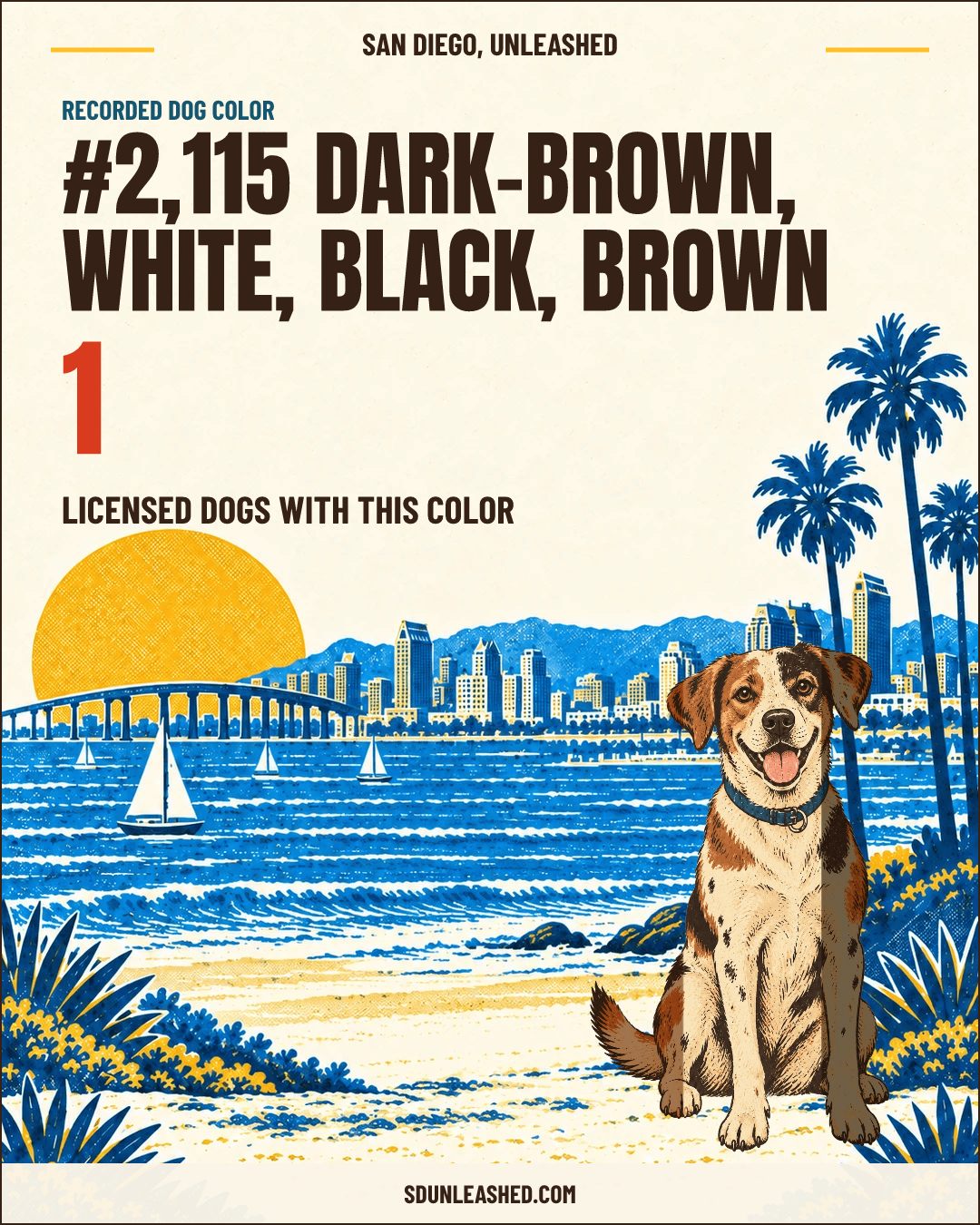 Dark-brown, White, Black, Brown share card