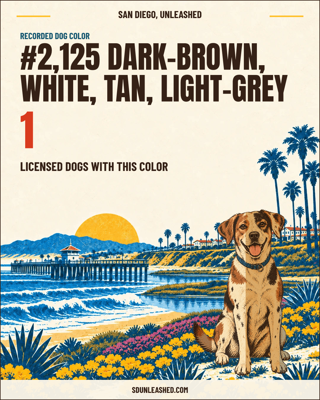 Dark-brown, White, Tan, Light-grey share card
