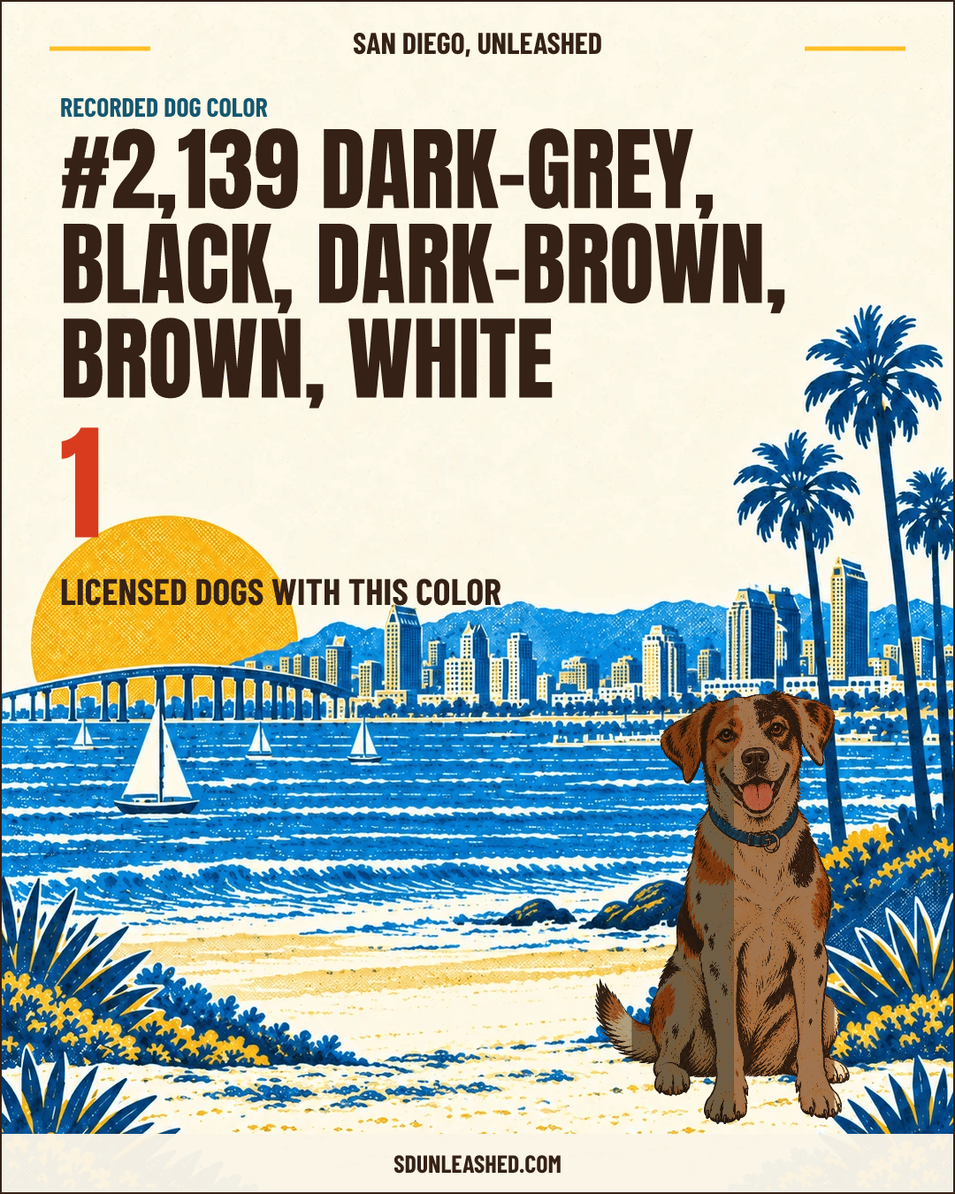Dark-grey, Black, Dark-brown, Brown, White share card