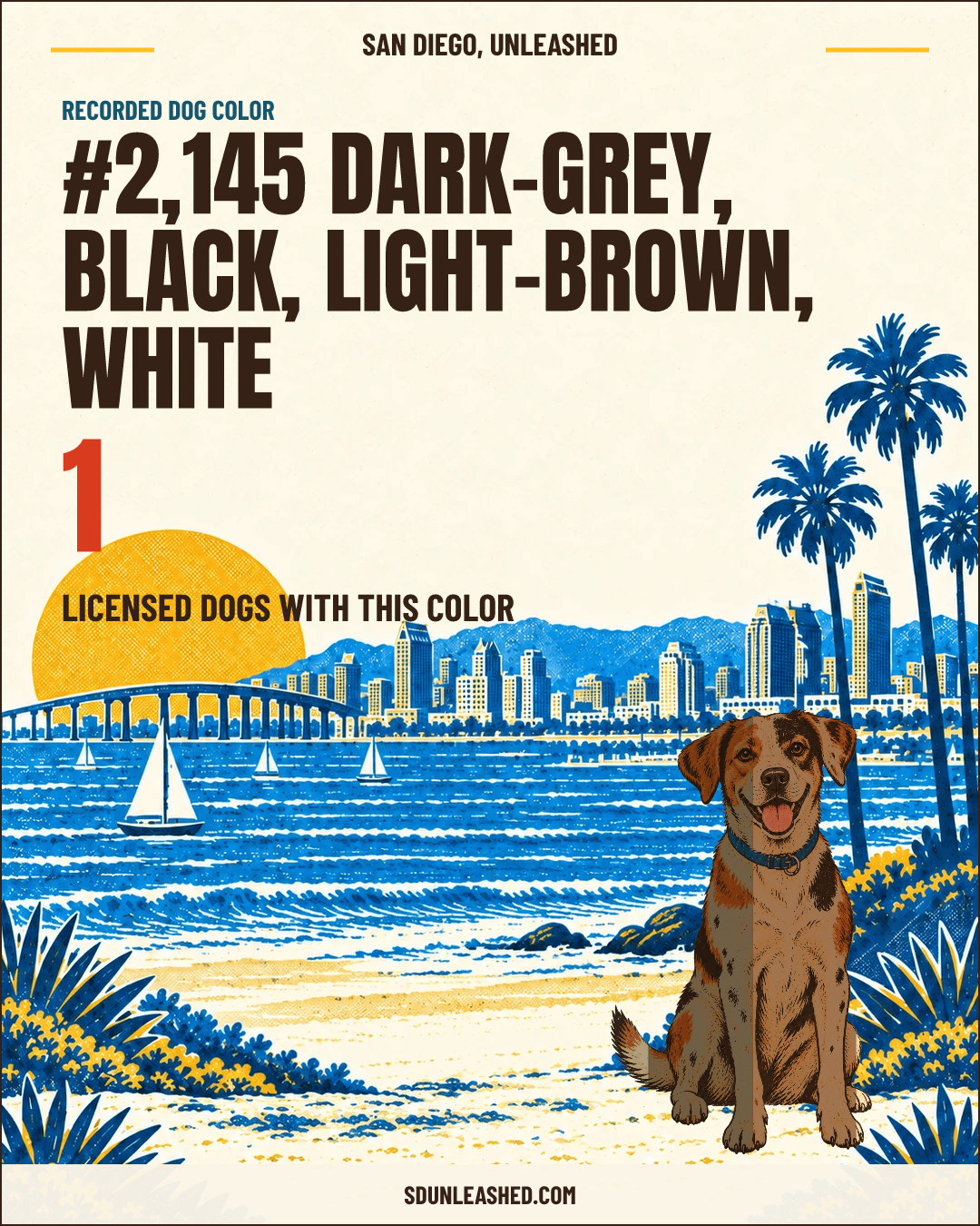 Dark-grey, Black, Light-brown, White share card