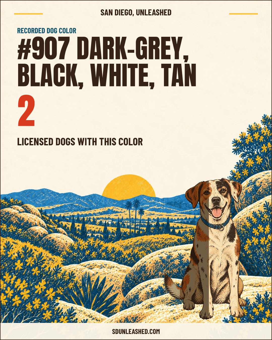 Dark-grey, Black, White, Tan share card