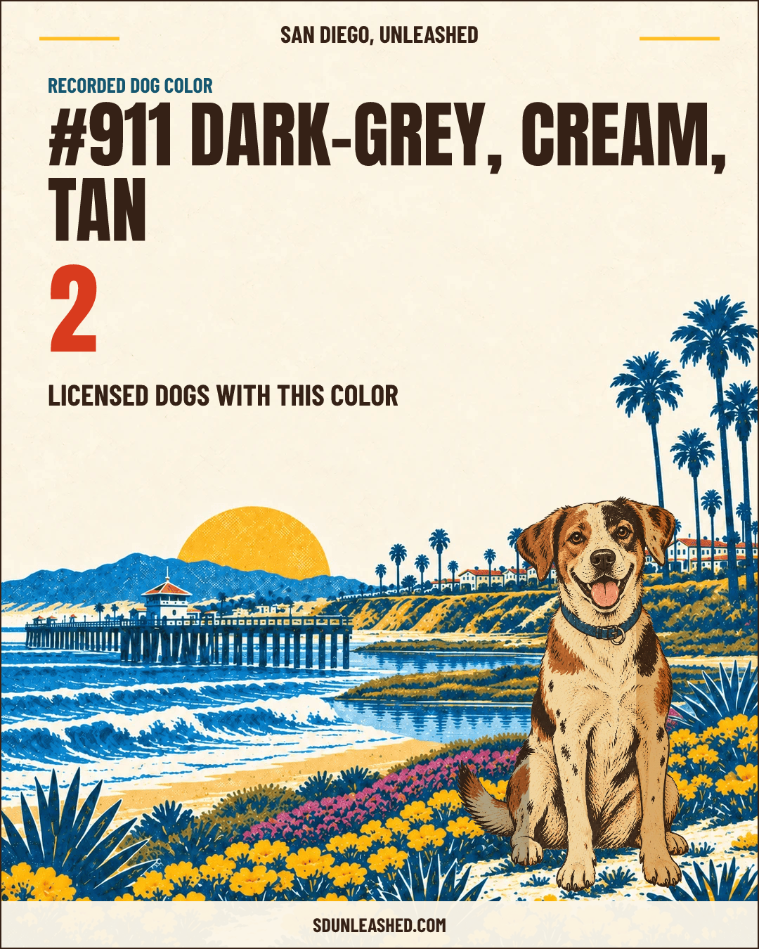 Dark-grey, Cream, Tan share card