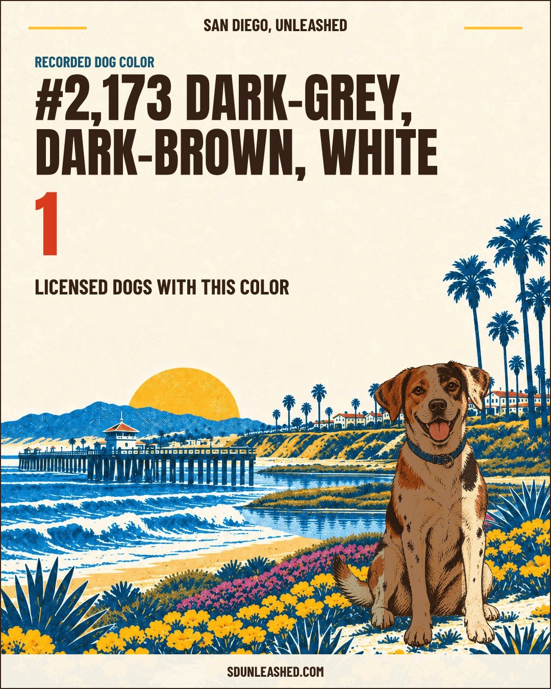 Dark-grey, Dark-brown, White share card