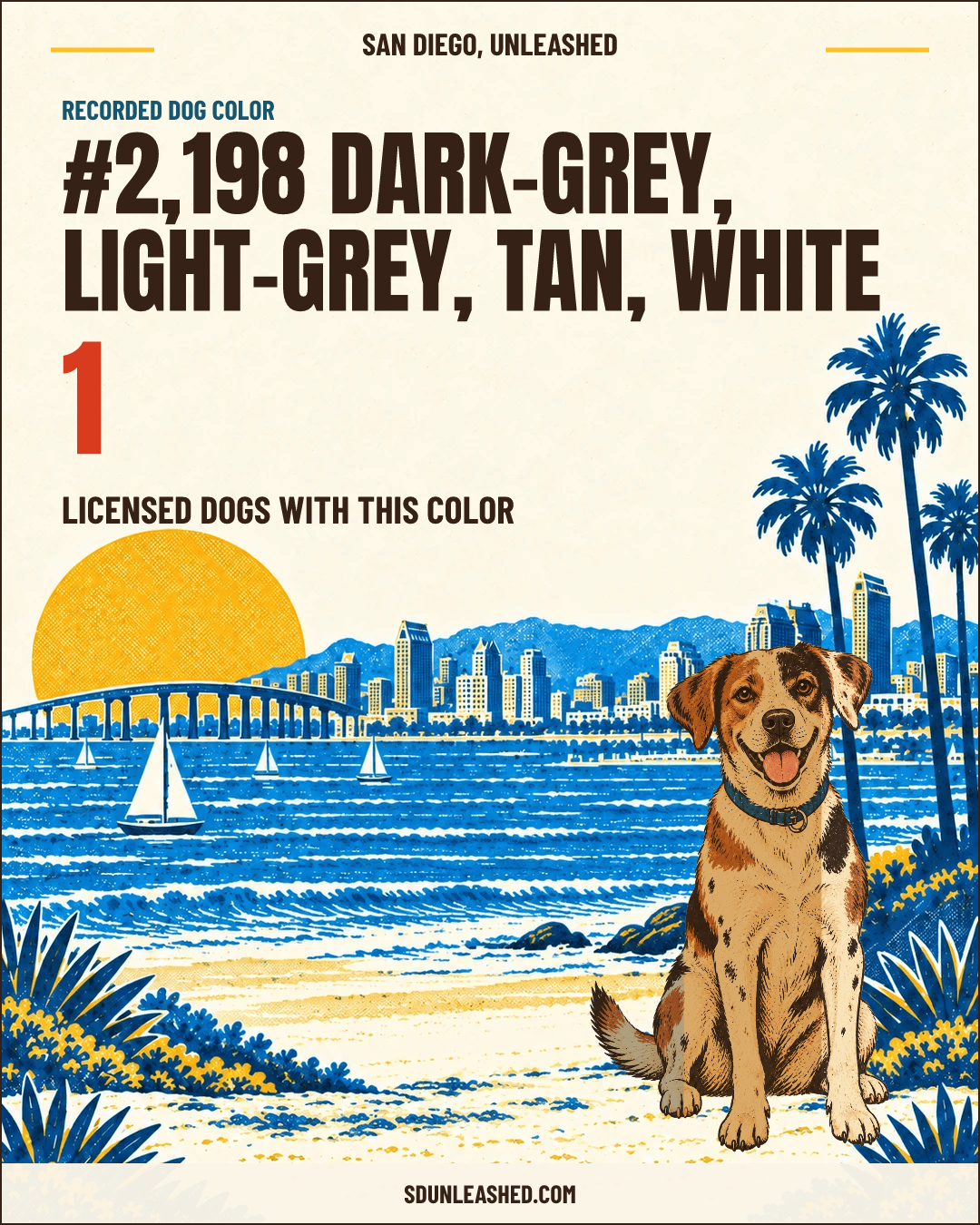 Dark-grey, Light-grey, Tan, White share card