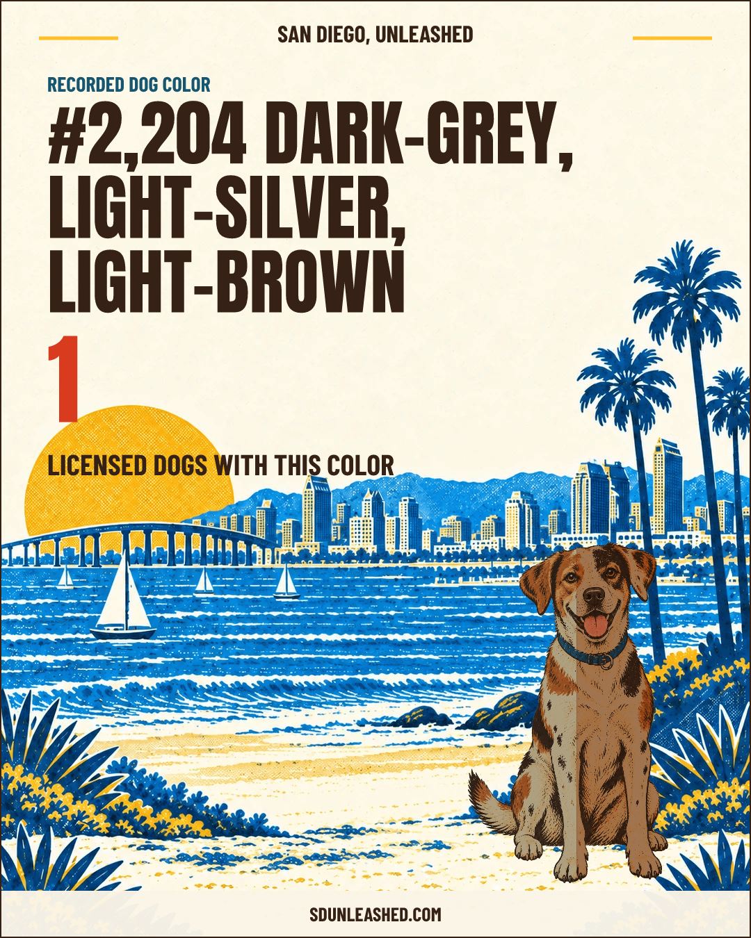 Dark-grey, Light-silver, Light-brown share card