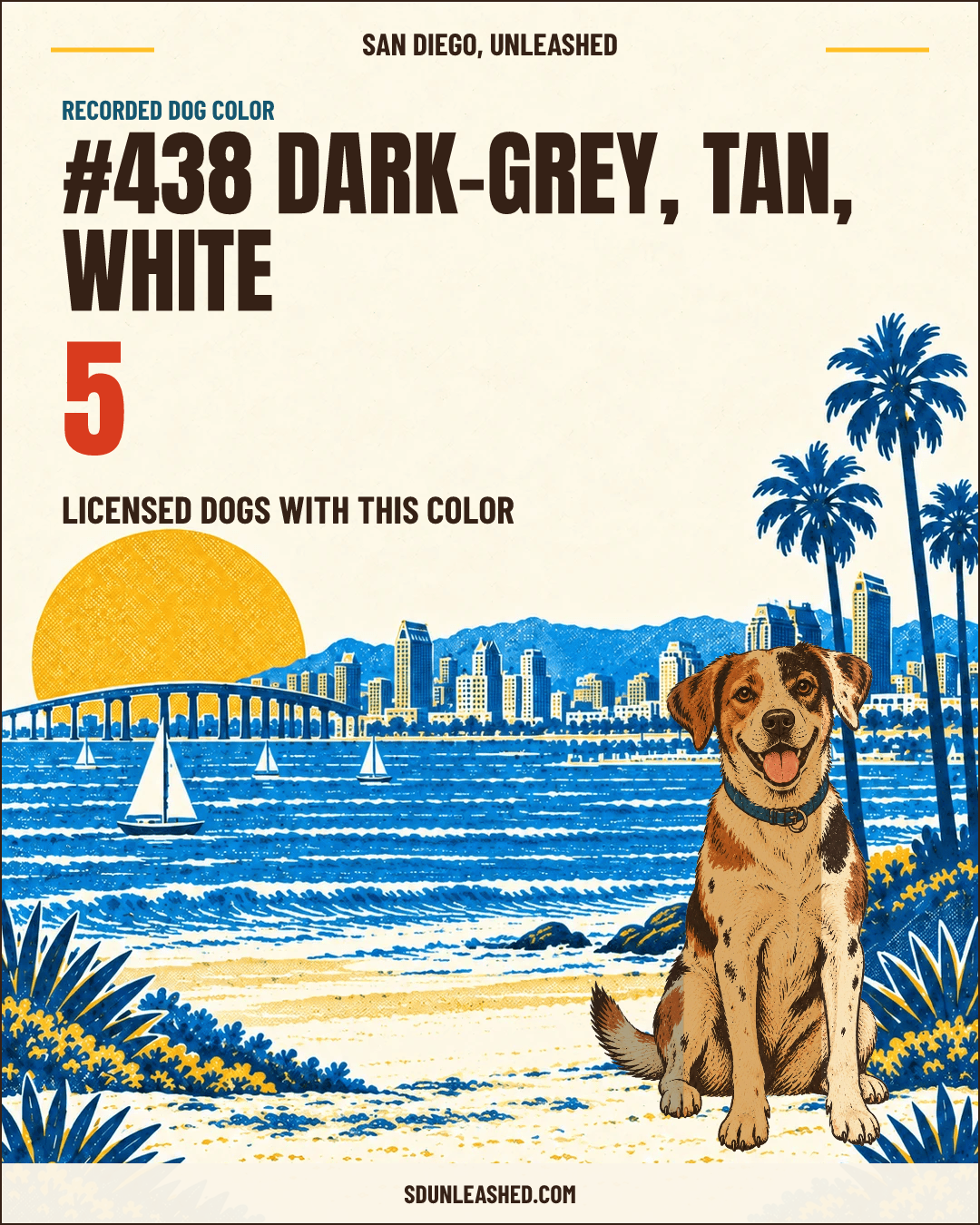 Dark-grey, Tan, White share card