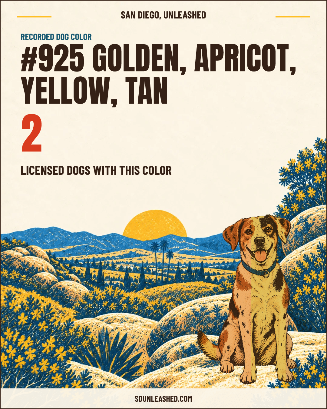 Golden, Apricot, Yellow, Tan share card