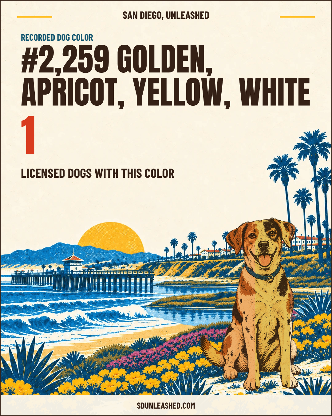 Golden, Apricot, Yellow, White share card