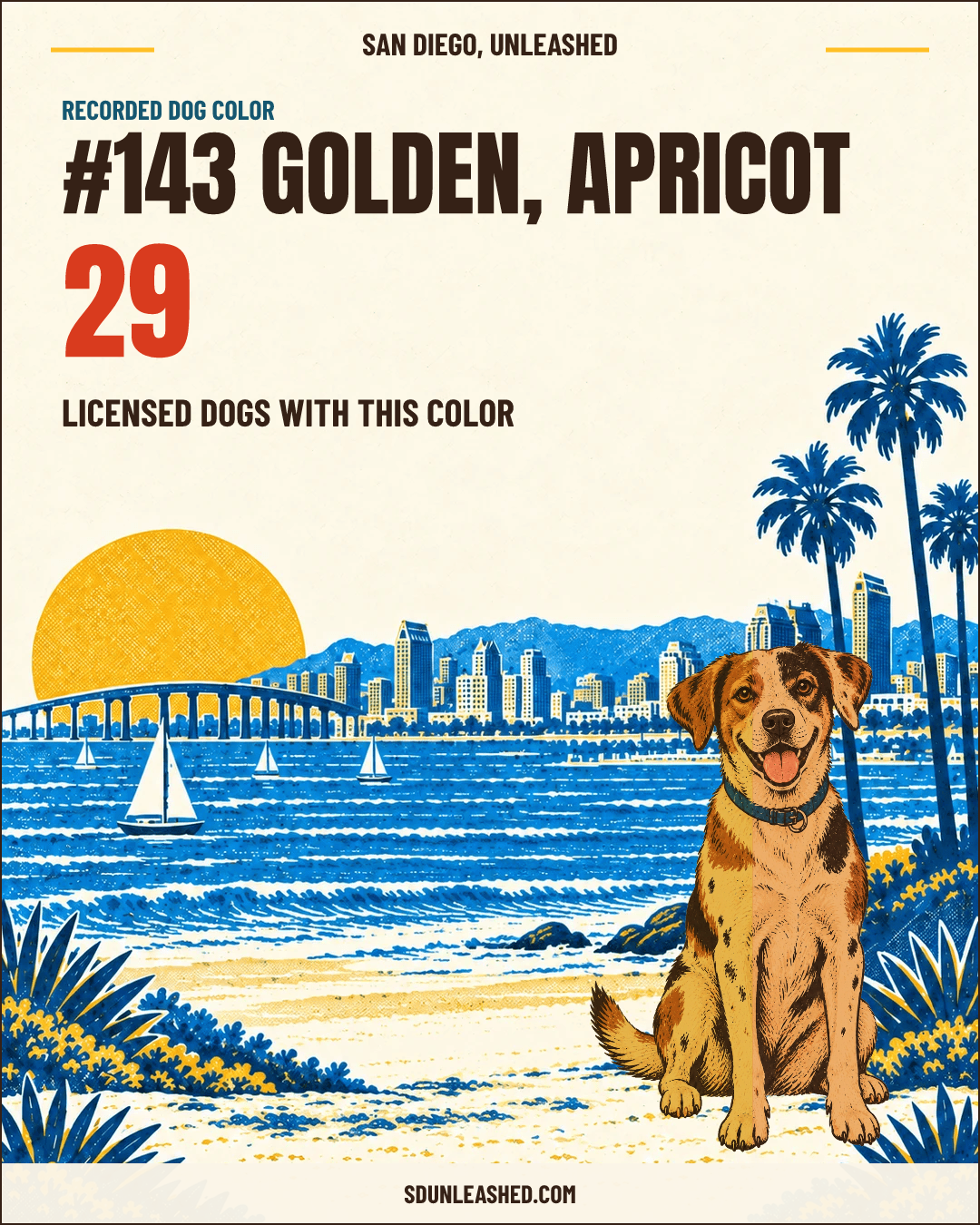 Golden, Apricot share card