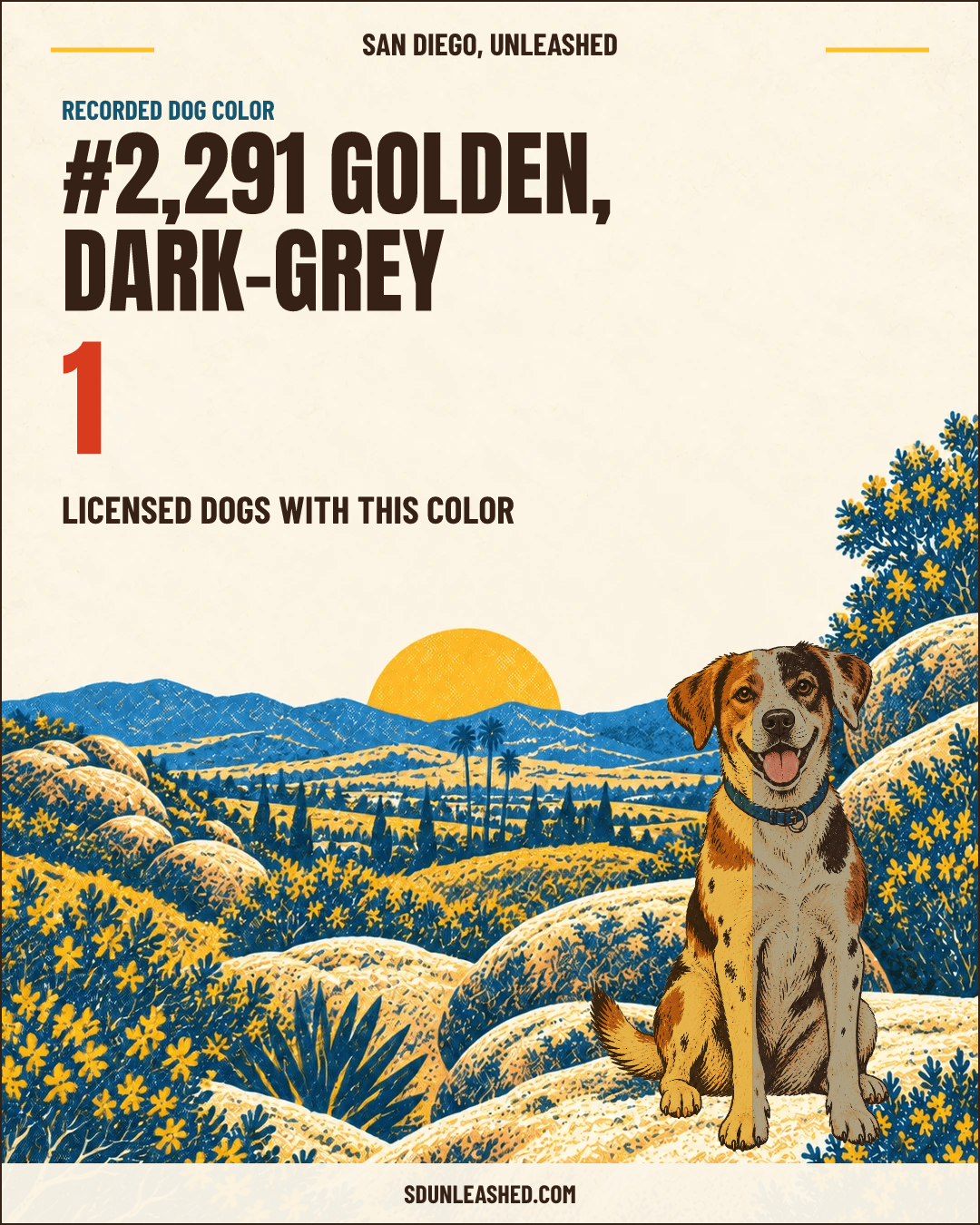 Golden, Dark-grey share card