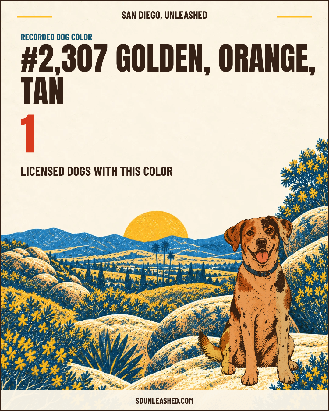 Golden, Orange, Tan share card