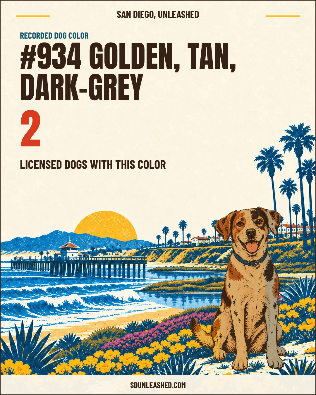 Golden, Tan, Dark-grey share card