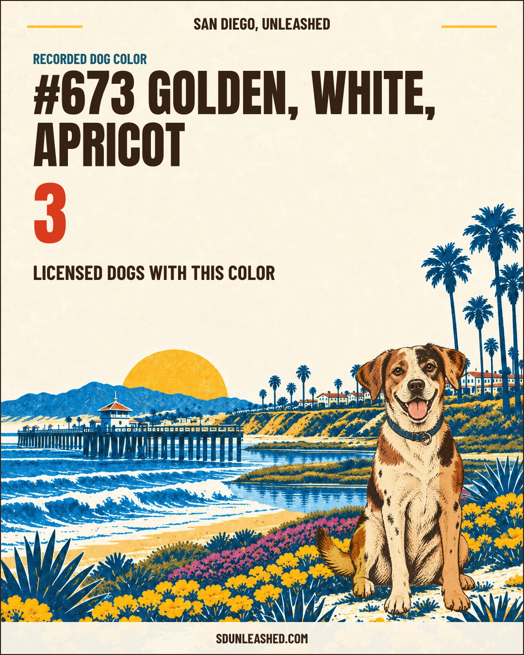 Golden, White, Apricot share card