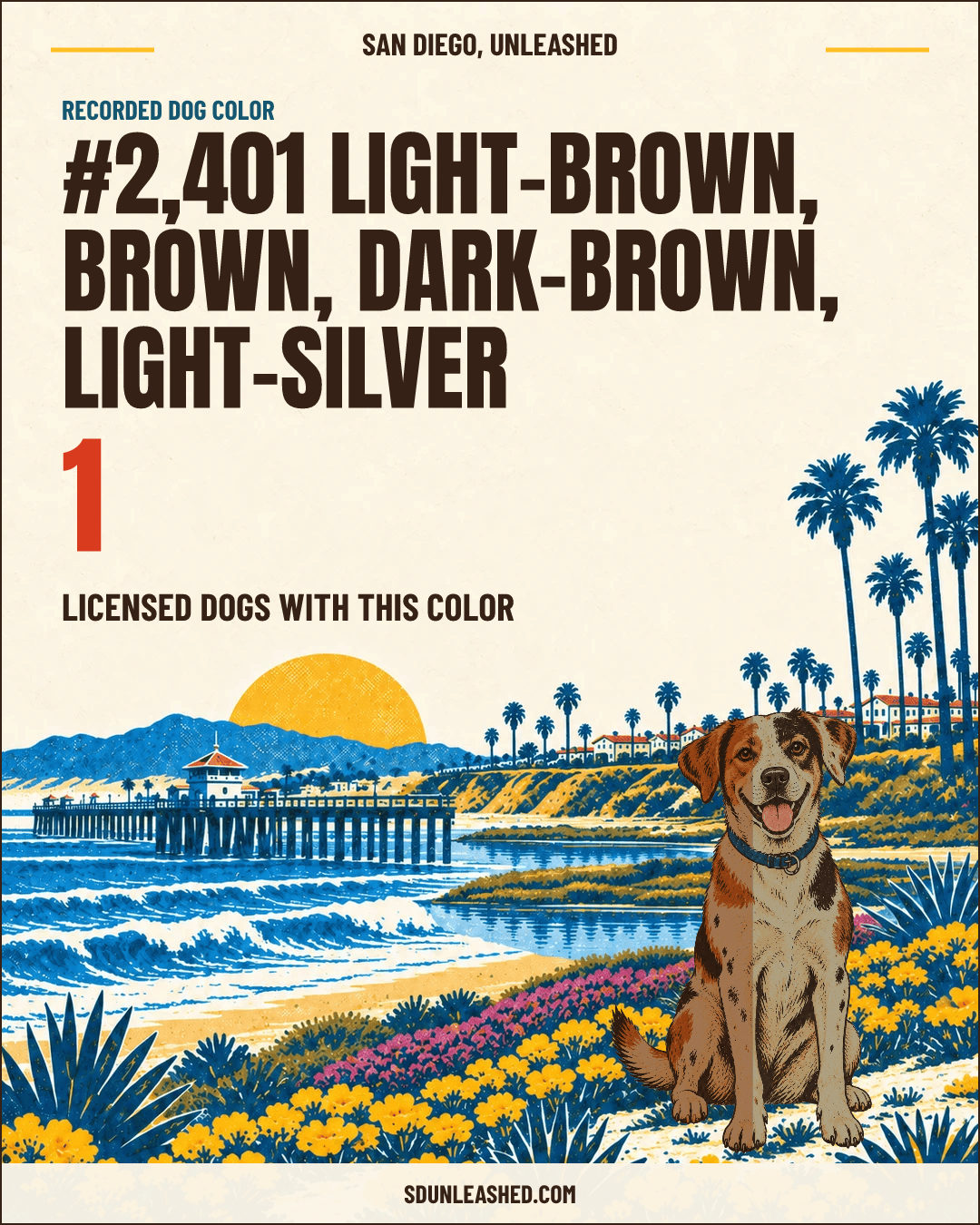 Light-brown, Brown, Dark-brown, Light-silver share card