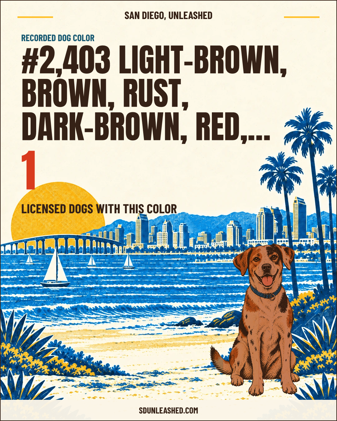 Light-brown, Brown, Rust, Dark-brown, Red, Orange, White share card