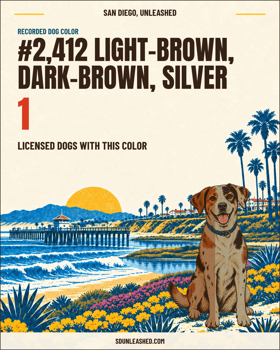 Light-brown, Dark-brown, Silver share card
