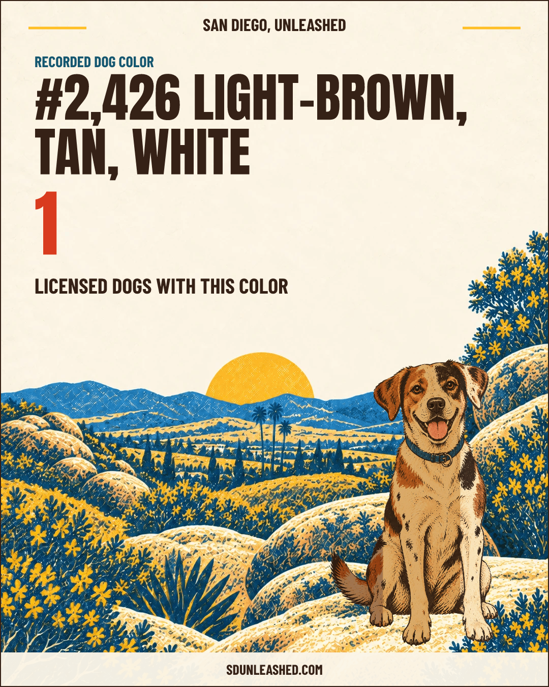 Light-brown, Tan, White share card