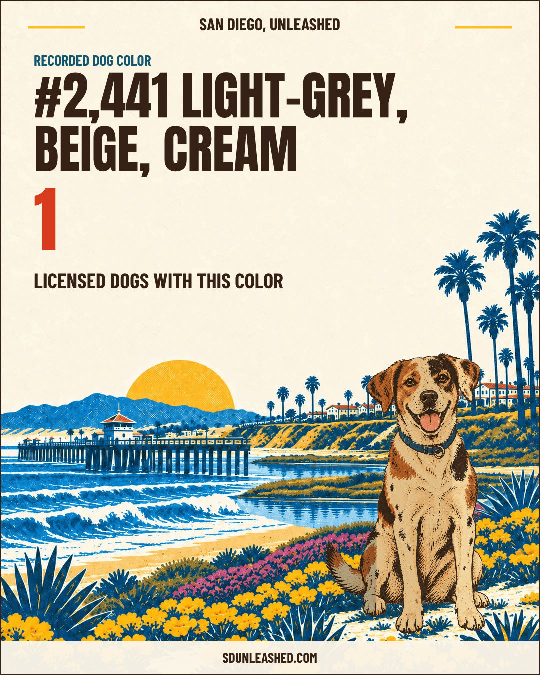 Light-grey, Beige, Cream share card