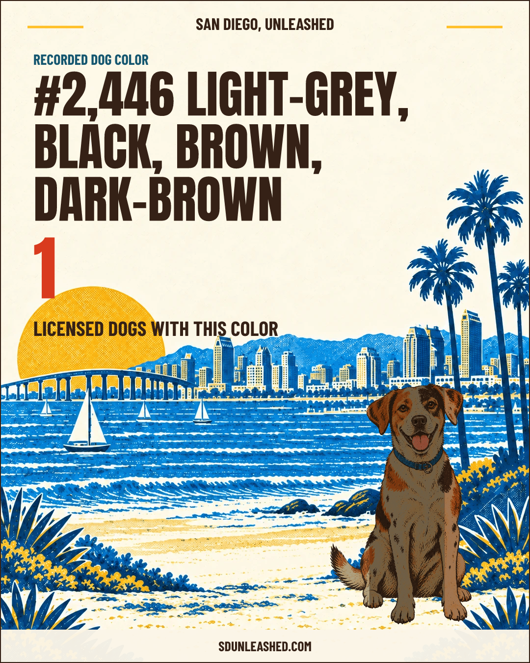 Light-grey, Black, Brown, Dark-brown share card